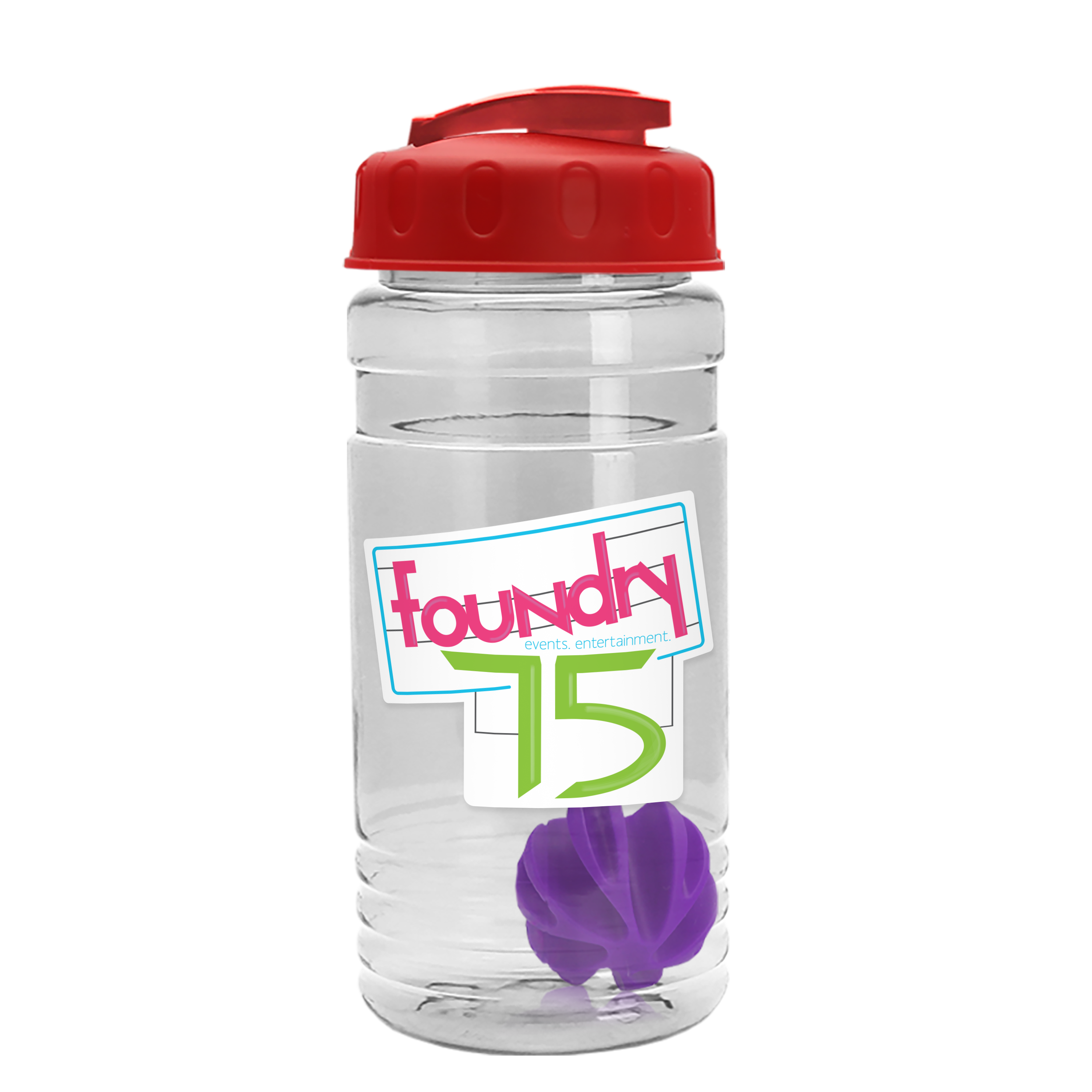 Garyline® Groove Tritan® Shaker Bottle with Flip-Top Lid and Mixing Ball, 20 oz. — view 85